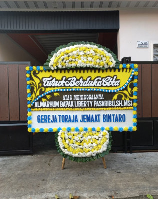 Papan Bunga Duka di Singosaren