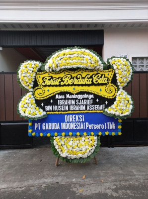Papan Bunga Duka di Singosaren